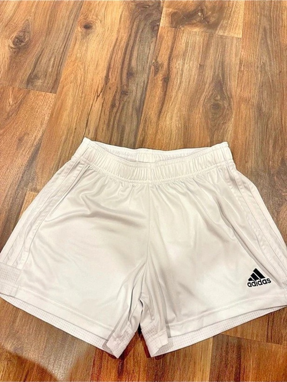 Adidas Women’s White Running Shorts - Picture 1 of 4